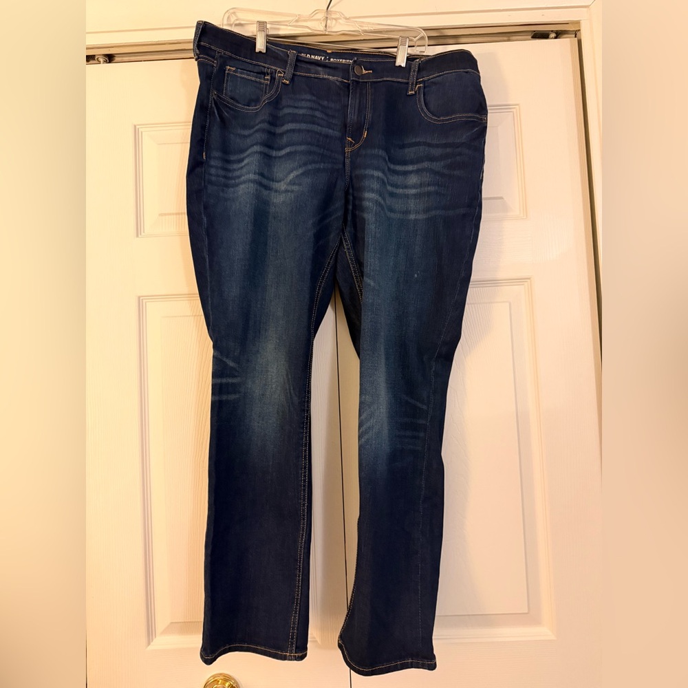 Old Navy Dark Blue Straight Leg Jeans